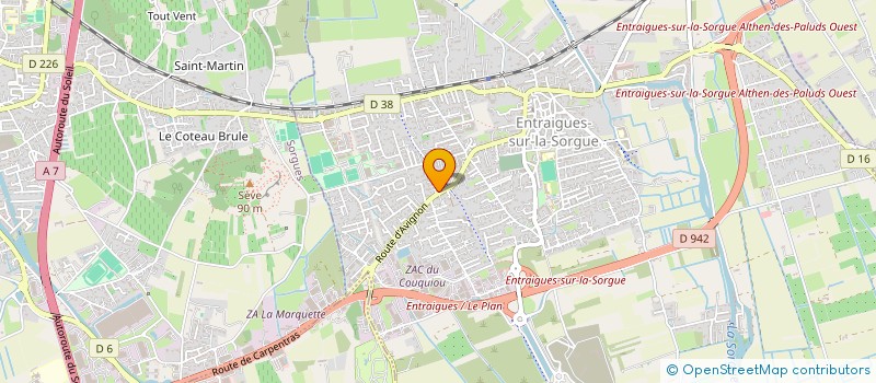 localisation de l'entreprise MONSIEUR RAPHAEL FRANCHEQUIN  ENTRAIGUES-SUR-LA-SORGUE