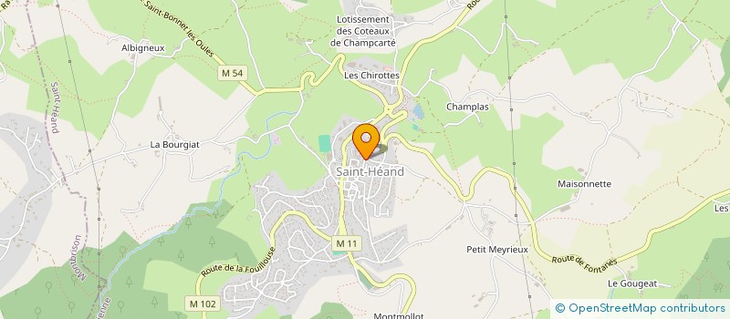 localisation de l'entreprise MONSIEUR RAPHAEL FULCHIRON  SAINT-HEAND