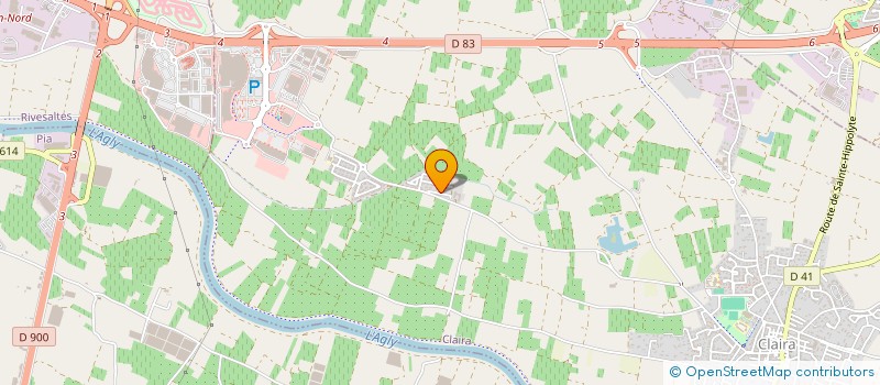 localisation de l'entreprise MONSIEUR RAPHAEL GACHES  CLAIRA