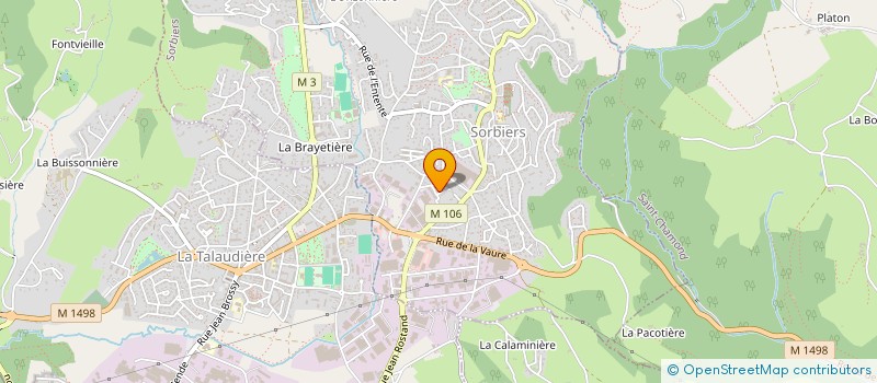 localisation de l'entreprise MONSIEUR RAPHAEL GACHET  SORBIERS