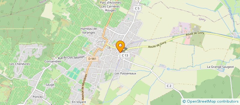 localisation de l'entreprise MONSIEUR RAPHAEL GALEA  GIVRY