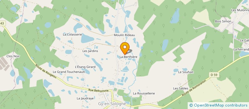 localisation de l'entreprise MONSIEUR RAPHAEL GAUGRY à GY-EN-SOLOGNE