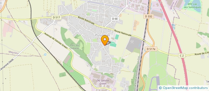 localisation de l'entreprise MONSIEUR RAPHAEL GAY  PUSIGNAN