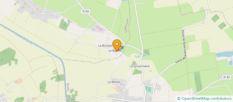 localisation de l'entreprise MONSIEUR RAPHAEL GIBAUD  GUENROUET