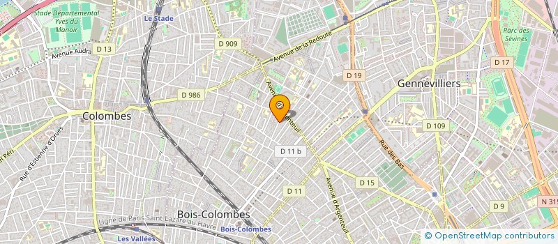 localisation de l'entreprise MONSIEUR RAPHAEL GIMENEZ à BOIS-COLOMBES