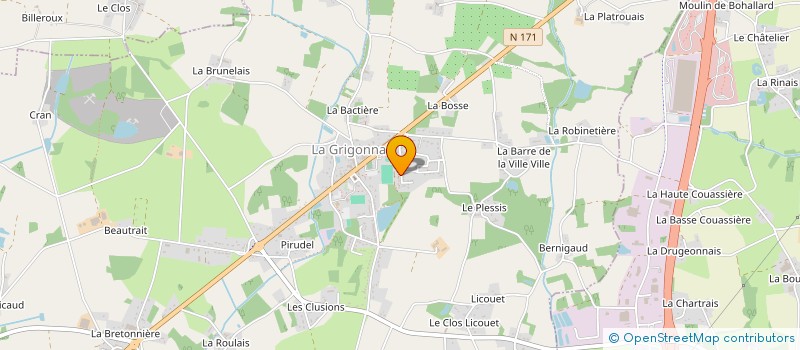 localisation de l'entreprise MONSIEUR RAPHAEL GOIN à LA GRIGONNAIS