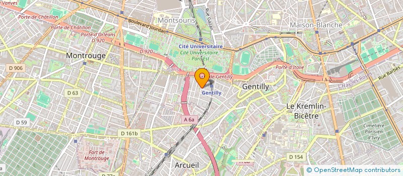 localisation de l'entreprise MONSIEUR RAPHAEL GONZAGUE à GENTILLY