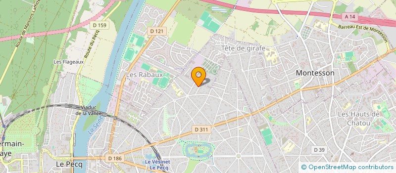 localisation de l'entreprise MONSIEUR RAPHAEL GOURDAIN  LE VESINET