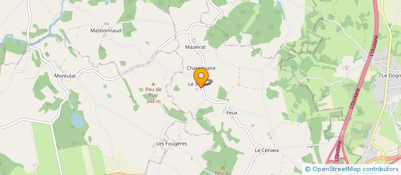 localisation de l'entreprise MONSIEUR RAPHAEL GOUX à SAINT-AMAND-MAGNAZEIX