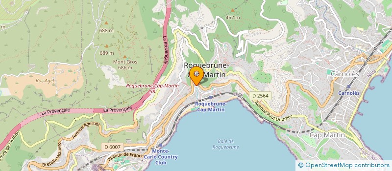 localisation de l'entreprise MONSIEUR RAPHAEL GOY  ROQUEBRUNE-CAP-MARTIN
