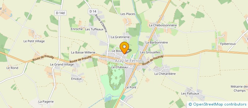 localisation de l'entreprise MONSIEUR RAPHAEL GUEVELOU à AZAY-LE-FERRON