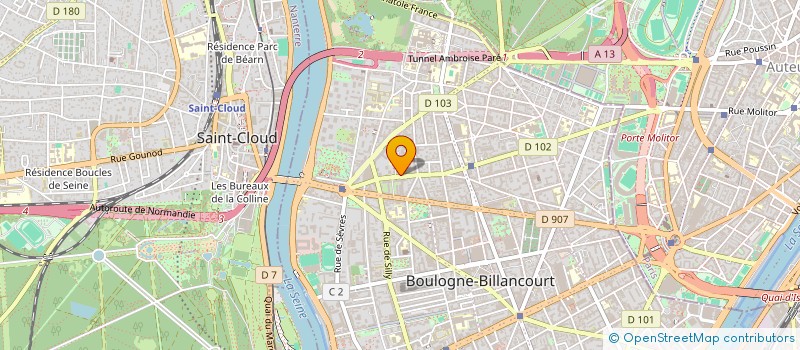 localisation de l'entreprise MONSIEUR RAPHAEL GUIBOUST  BOULOGNE BILLANCOURT