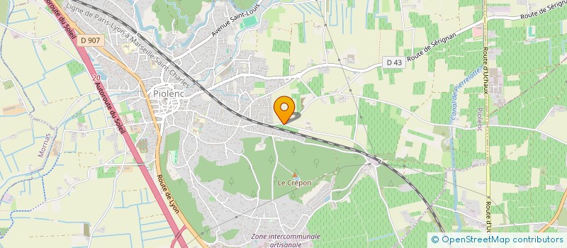 localisation de l'entreprise MONSIEUR RAPHAEL GUILLOPE  PIOLENC