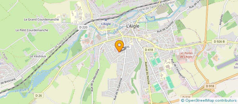 localisation de l'entreprise MONSIEUR RAPHAEL GUILLOTIN à L'AIGLE
