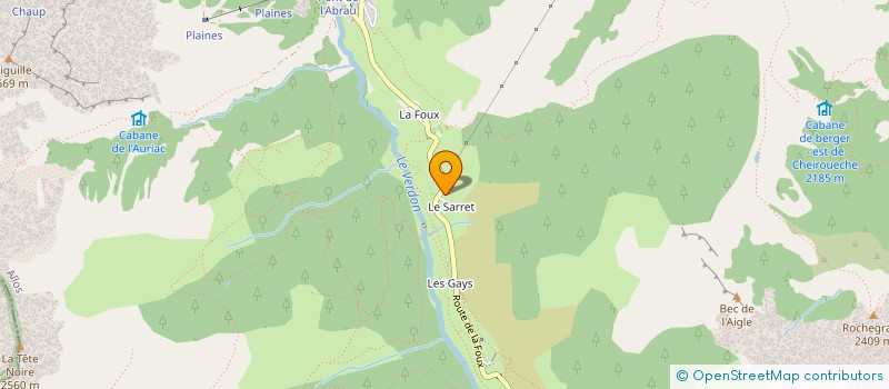 localisation de l'entreprise MONSIEUR RAPHAEL GUINY  ALLOS