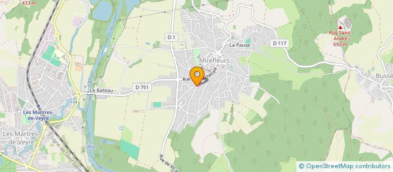 localisation de l'entreprise MONSIEUR RAPHAEL GUTEVILLE  MIREFLEURS