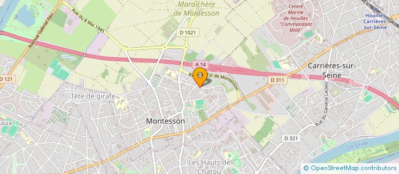 localisation de l'entreprise MONSIEUR RAPHAEL GUTIERREZ  MONTESSON