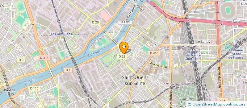 localisation de l'entreprise MONSIEUR RAPHAEL HAJJOUT à SAINT-OUEN-SUR-SEINE