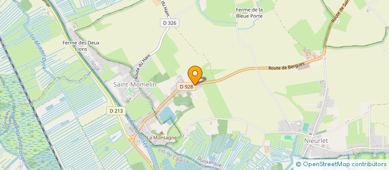 localisation de l'entreprise MONSIEUR RAPHAEL HANSCOTTE  LEDERZEELE