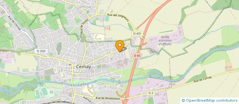 localisation de l'entreprise MONSIEUR RAPHAEL HEGMANN à CERNAY