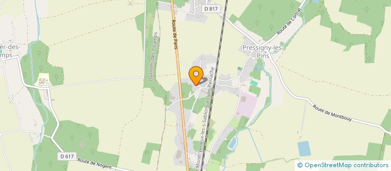 localisation de l'entreprise MONSIEUR RAPHAEL HERNANDEZ à PRESSIGNY-LES-PINS