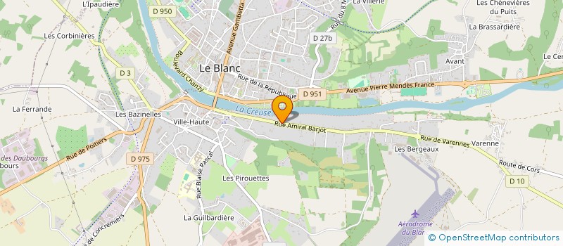 localisation de l'entreprise MONSIEUR RAPHAEL HOARAU à LE BLANC