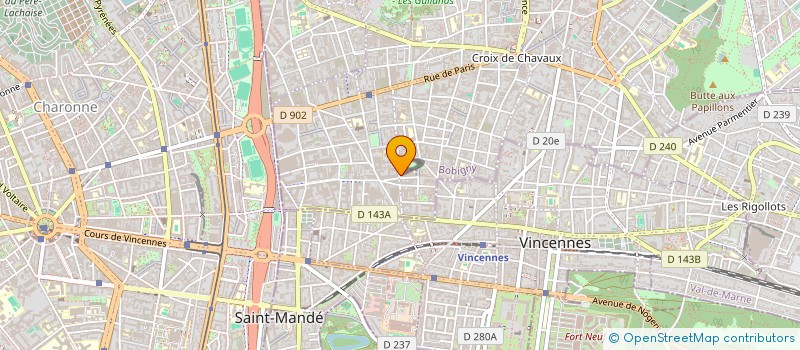 localisation de l'entreprise MONSIEUR RAPHAEL HONTABAT  MONTREUIL