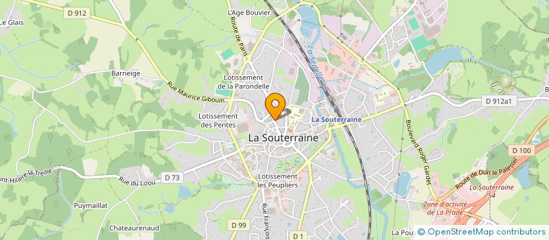 localisation de l'entreprise MONSIEUR RAPHAEL HUILLE  LA SOUTERRAINE