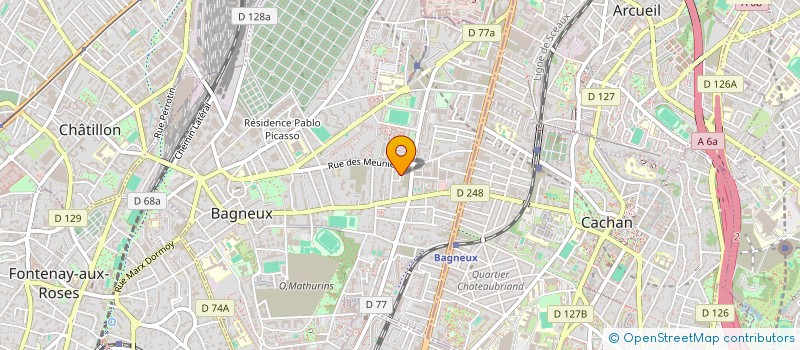 localisation de l'entreprise MONSIEUR RAPHAEL JECHOUX à BAGNEUX