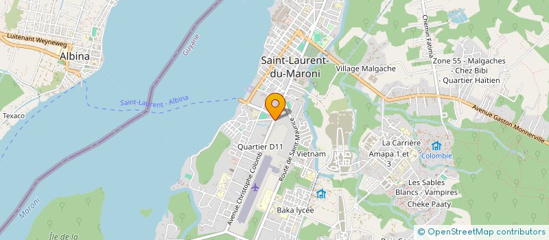 localisation de l'entreprise MONSIEUR RAPHAEL JEROME JEAN-BAPTISTE  SAINT-LAURENT-DU-MARONI