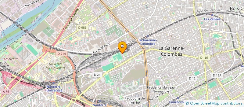 localisation de l'entreprise MONSIEUR RAPHAEL KAMUNGA MUTEBA  LA GARENNE-COLOMBES