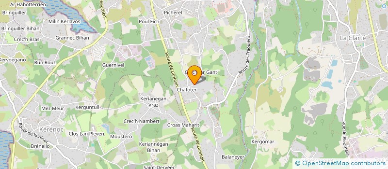 localisation de l'entreprise MONSIEUR RAPHAEL KERANGOFF  TREGASTEL