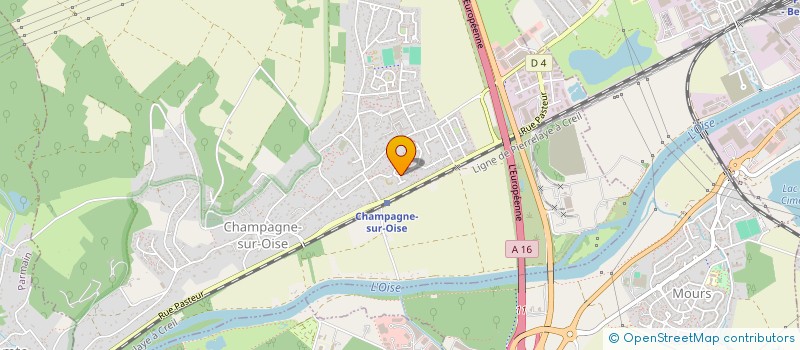 localisation de l'entreprise MONSIEUR RAPHAEL KIEHL  CHAMPAGNE-SUR-OISE