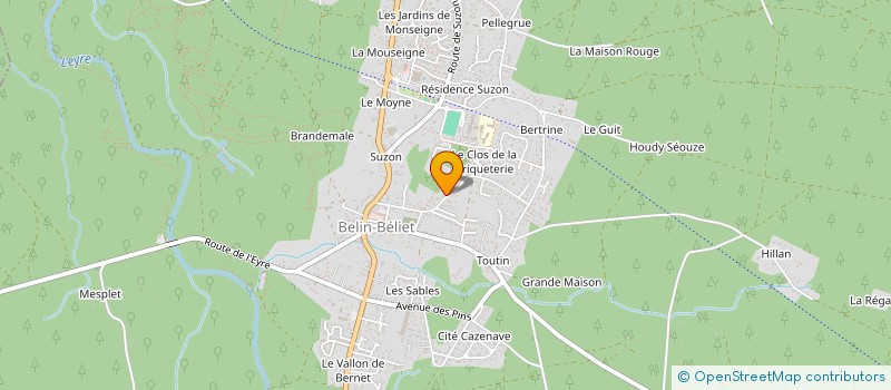 localisation de l'entreprise MONSIEUR RAPHAEL KLEIN  BELIN-BELIET