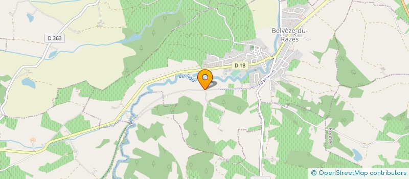 localisation de l'entreprise MONSIEUR RAPHAEL KLEWETA  BELVEZE-DU-RAZES