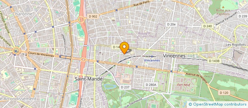 localisation de l'entreprise MONSIEUR RAPHAEL KOSTER  VINCENNES