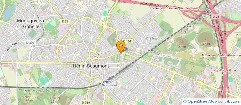 localisation de l'entreprise MONSIEUR RAPHAEL KUBIAK à HENIN-BEAUMONT