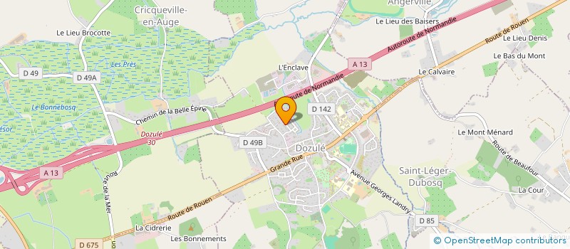 localisation de l'entreprise MONSIEUR RAPHAEL LACAILLE  DOZULE