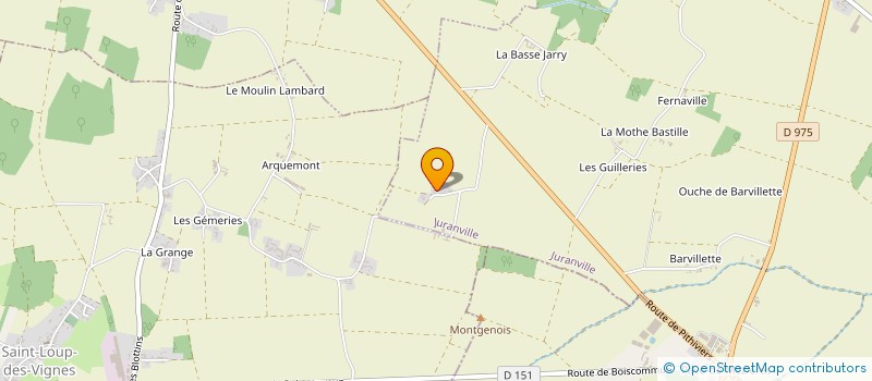 localisation de l'entreprise MONSIEUR RAPHAEL LACOMBE à JURANVILLE