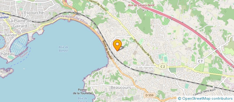 localisation de l'entreprise MONSIEUR RAPHAEL LACOUR à SANARY-SUR-MER