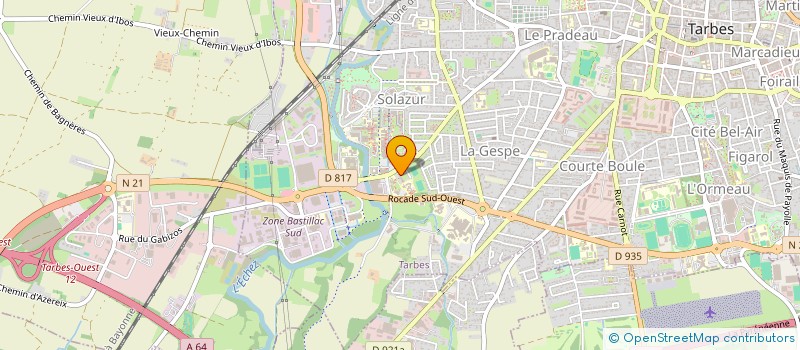localisation de l'entreprise MONSIEUR RAPHAEL LACROUX  TARBES