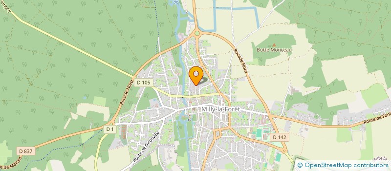 localisation de l'entreprise MONSIEUR RAPHAEL LADOUS  MILLY-LA-FORET