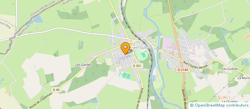 localisation de l'entreprise MONSIEUR RAPHAEL LAFA  VALLON-EN-SULLY