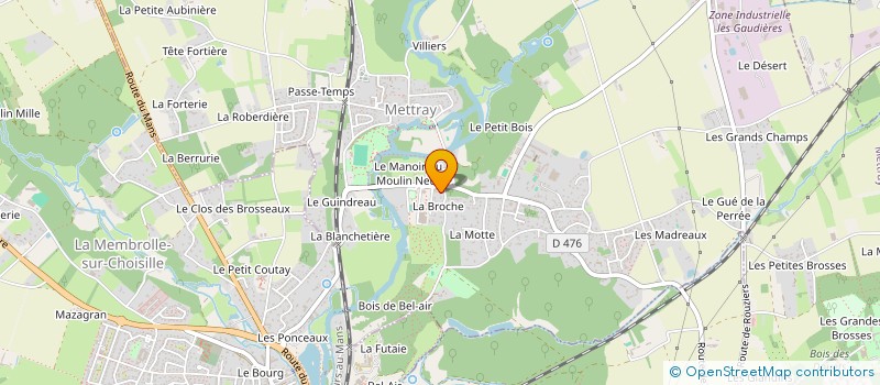 localisation de l'entreprise MONSIEUR RAPHAEL LANNEAU  METTRAY