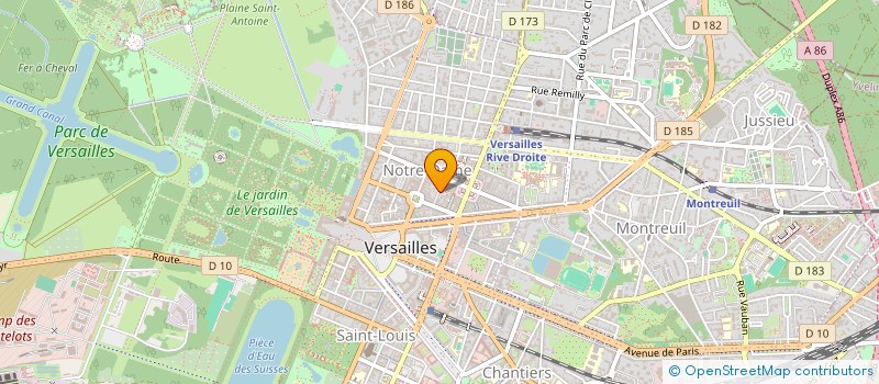 localisation de l'entreprise MONSIEUR RAPHAEL LANTRAIN à VERSAILLES
