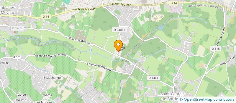 localisation de l'entreprise MONSIEUR RAPHAEL LANZANI  CAMBLANES-ET-MEYNAC