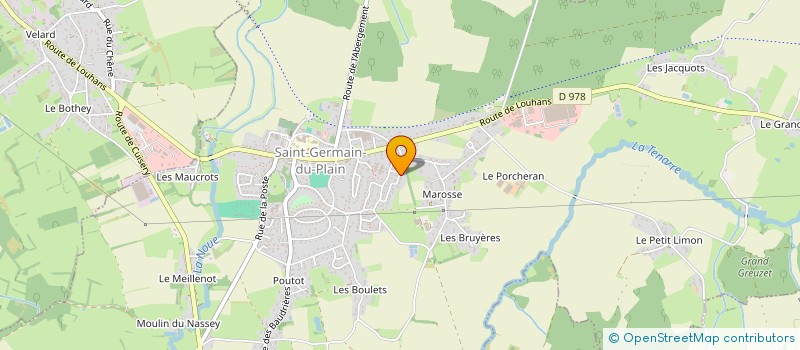 localisation de l'entreprise MONSIEUR RAPHAEL LE BOURSICAUD à SAINT-GERMAIN-DU-PLAIN