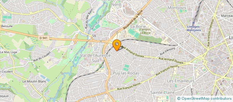 localisation de l'entreprise MONSIEUR RAPHAEL LEBLOND à LIMOGES