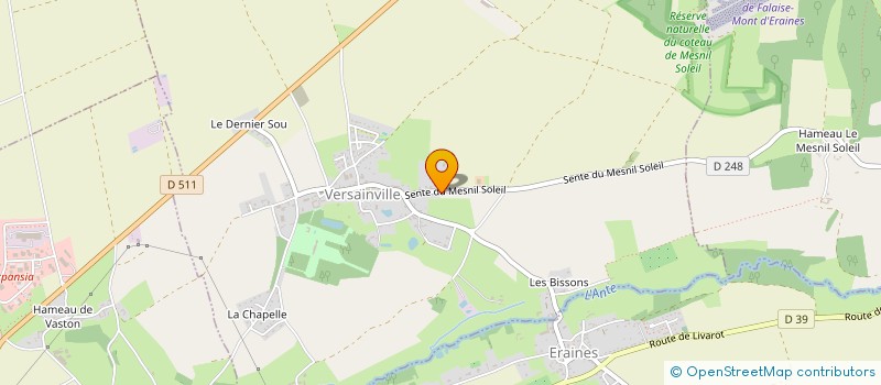 localisation de l'entreprise MONSIEUR RAPHAEL LEPRINCE  VERSAINVILLE