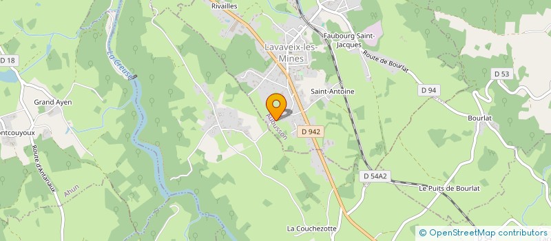 localisation de l'entreprise MONSIEUR RAPHAEL LEROY à LAVAVEIX-LES-MINES